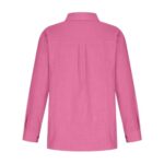 Linen Button Down Shirts for Women, Long Sleeve, S-5XL