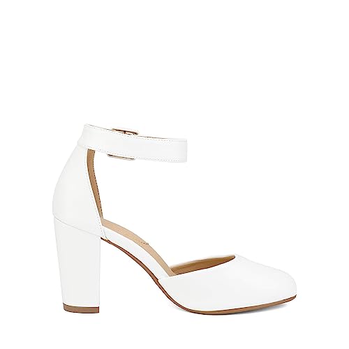 DREAM PAIRS Womens High Heels Closed Toe Court Shoes