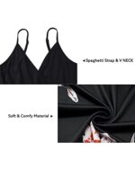 Newshows Women's Summer V Neck Spaghetti Strap Maxi Dress