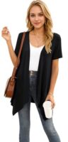 YGJIEGENG Women's Short Sleeve Summer Cardigan with Pocket