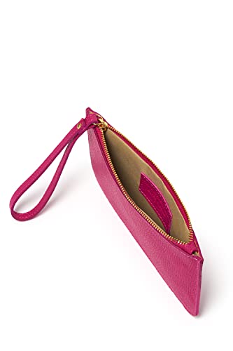 Montte Di Jinne – Women Genuine Leather Wristlet Bag (Fuchsia)