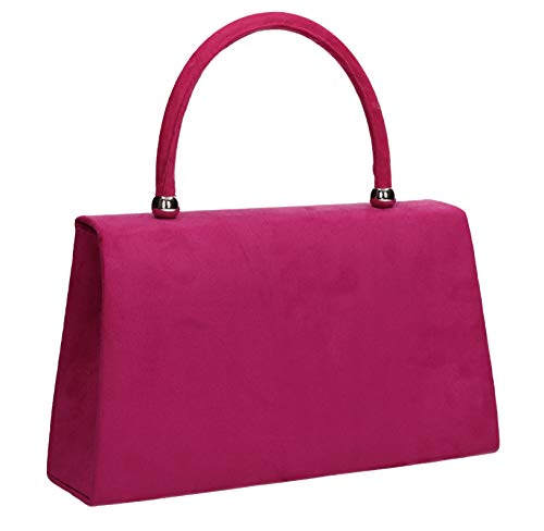 SwankySwans Women's Kendall Suede Party Clutch Bag