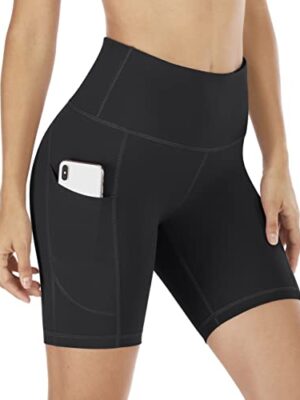 IUGA Women's High Waisted Tummy Control Gym Shorts