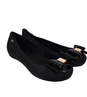 IVACHY Womens Jelly Ballet Shoes, Bow Slip-On Flats