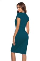 CEASIKERY Women's Retro Cocktail Pencil Office Dress