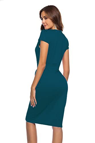 CEASIKERY Women's Retro Cocktail Pencil Office Dress