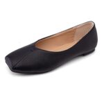 Bviennic Women's Slip-On Square Toe Flats