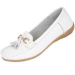 Jo & Joe Ladies Leather Tassel Flat Shoes