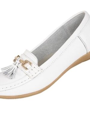Jo & Joe Ladies Leather Tassel Flat Shoes