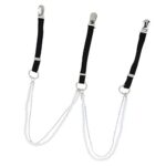 Tubayia Women's Y-Shape Elastic Braces with Beads, Black