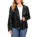SPYM Women's Faux Leather Biker Jacket, Regular & Plus Size