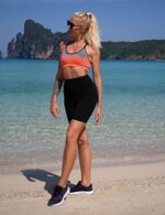 VALANDY Women's High Waisted Yoga Biker Shorts