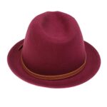 NiceYnn Unisex Wool Panama Hat, Curl Brim Jazz Fedora