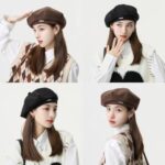 SamHeng Wool Beret Hats for Women - Winter Autumn