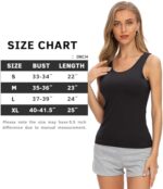 Knuffnee Women's Sleeveless Tank Tops 4-Pack