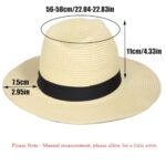 KXF 2 Pack Unisex Wide Brim Straw Sun Hat, Adjustable