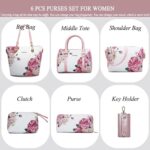2E-youth Women's Tote Handbag Satchel Shoulder Bag, L