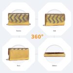 Miss Lulu Women's Gold Clutch with Detachable Chain Strap