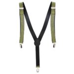 Adjustable Unisex Elastic Clip-on Y-back Neon Suspender