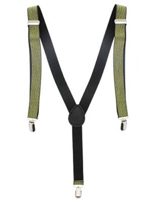 Adjustable Unisex Elastic Clip-on Y-back Neon Suspender