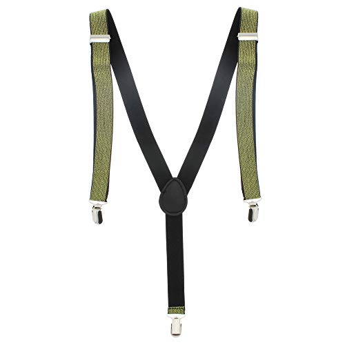 Adjustable Unisex Elastic Clip-on Y-back Neon Suspender