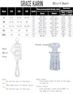 GRACE KARIN Women Floral A-Line Swing Party Dress