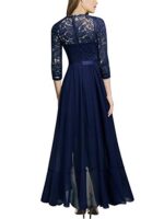 MIUSOL Women's Elegant Floral Lace Maxi Dress
