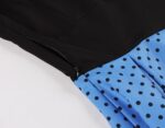 Wellwits Women's Black Polka Dot Vintage Blazer Dress