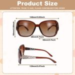 Firtink 4 Pcs Women Large UV 400 Polarized Sunglasses