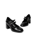 DREAM PAIRS Women's Square Toe Mid-Heel Dress Pumps