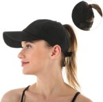 Women's Criss Cross Ponytail Baseball Cap, Quick Drying Mesh