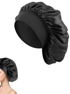 Silk Hair Wrap Bonnet for Sleeping, 1Pc, Elastic Hat
