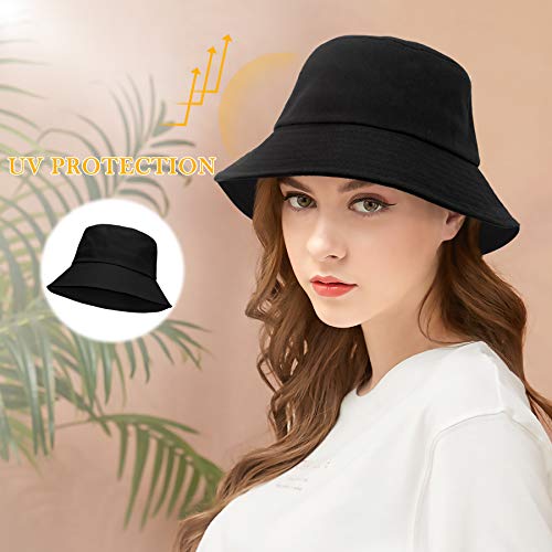 ECOMBOS Cotton Bucket Hat for Women Men Teens