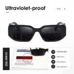 Kimorn Rectangle Retro Sunglasses 90s Vintage Square