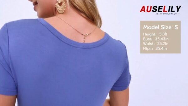 AUSELILY Womens Summer Maxi Dress with Pockets