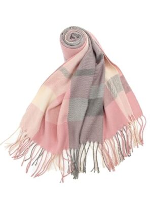 Oak & Tea Ladies Winter Tartan Shawls, Cashmere Feel