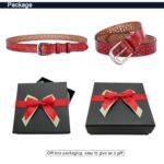 Spolife Women's Vintage Hollow Flower Leather Belt