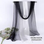 BLURBE Ombre Chiffon Scarf for Women - 160×50 cm
