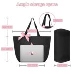 Vavabox Personalised Bridesmaid Tote Bag, Waterproof, Black, S
