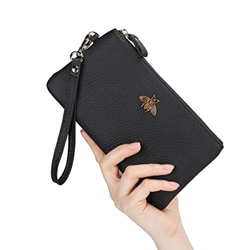imeetu Women's Leather Wristlet Clutch Wallet