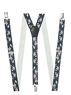 DWOY Floral Paisley Adjustable Y Shape Braces for Women