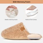 EverFoams Women's Cosy Shearling Memory Foam Slippers