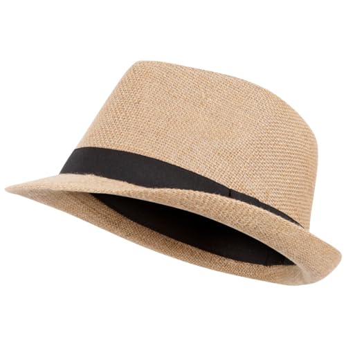 Trespass Fedora, Natural, Adult Unisex Hat, Beige