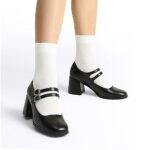 DREAM PAIRS Women's Square Toe Mid-Heel Dress Pumps