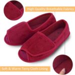 Git-up Diabetic Memory Foam Adjustable Slippers, Women