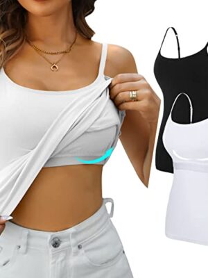 CharmLeaks Women's Cotton Sleeveless Yoga Tank Top