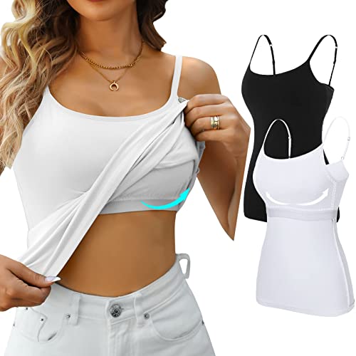 CharmLeaks Women's Cotton Sleeveless Yoga Tank Top