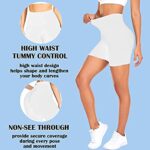 BLONGW Women's High Waisted Cycling Shorts - Tummy Control