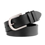 JASGOOD Women's Leather Retro Pin Buckle Belt