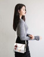 zhongningyifeng Leather Crossbody Shoulder Bag for Women